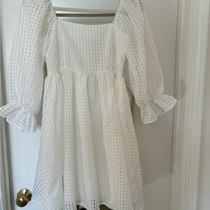 Small White Babydoll dress
